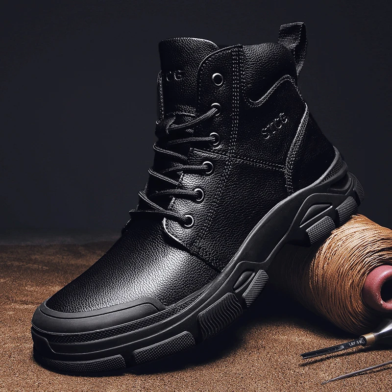 CYYTL Men's Winter Outdoor High-Top Snow Boots Leather Shoes Warm Short Platform Casual Non-Slip Lace Up Wear-Resistant Botas
CYYTL Men's Winter Outdoor High-Top Snow Boots Leather Shoes Warm Short Platform Casual Non-Slip Lace Up Wear-Resistant Botas