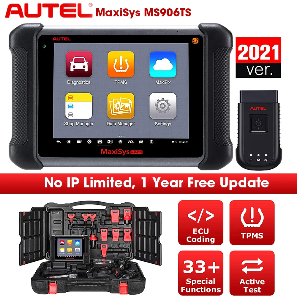 Autel Maxisys MS906TS TPMS ECU программирование, активный тестовый сканер, 30 + обслуживание MS906TS обновленный MP808TS OBD2 OBD I диагностический сканер 
Autel Maxisys MS906TS TPMS ECU программирование, активный тестовый сканер, 30 + обслуживание MS906TS обновленный MP808TS OBD2 OBD I диагностический сканер