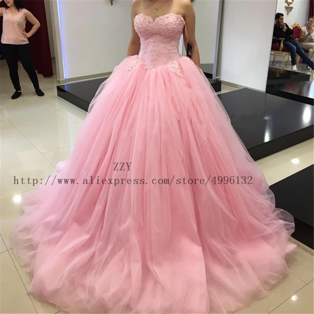2019 Luxurious Pink Organza Tulle Beading Crystals Ball Gown Quinceanera Dresses Floor-Length Vestidos De 15 Anos Sweet 16 Dress
2019 Luxurious Pink Organza Tulle Beading Crystals Ball Gown Quinceanera Dresses Floor-Length Vestidos De 15 Anos Sweet 16 Dress