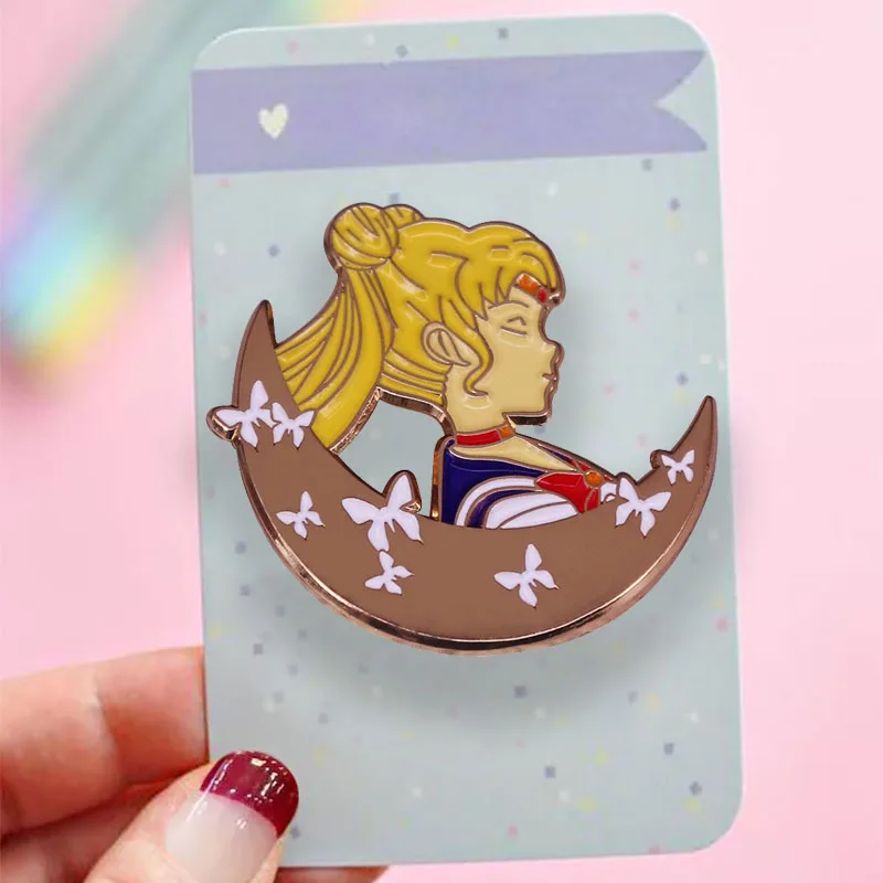 Sleeping Sailor Moon Brooch Japanese Anime Pin Cute Girl Badge Backpack Collar Jewelry Fashion Women Jewelry Gifts for Friends
Sleeping Sailor Moon Brooch Japanese Anime Pin Cute Girl Badge Backpack Collar Jewelry Fashion Women Jewelry Gifts for Friends