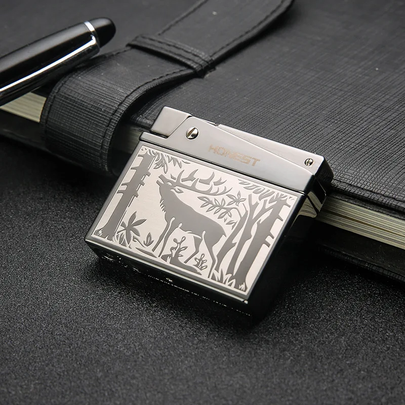 Lighter Retro Metal Mens Gas Cigarette Lighter inflatable Cigarette Lighter Military Outdoor Carving Gasoline lighter
Lighter Retro Metal Mens Gas Cigarette Lighter inflatable Cigarette Lighter Military Outdoor Carving Gasoline lighter