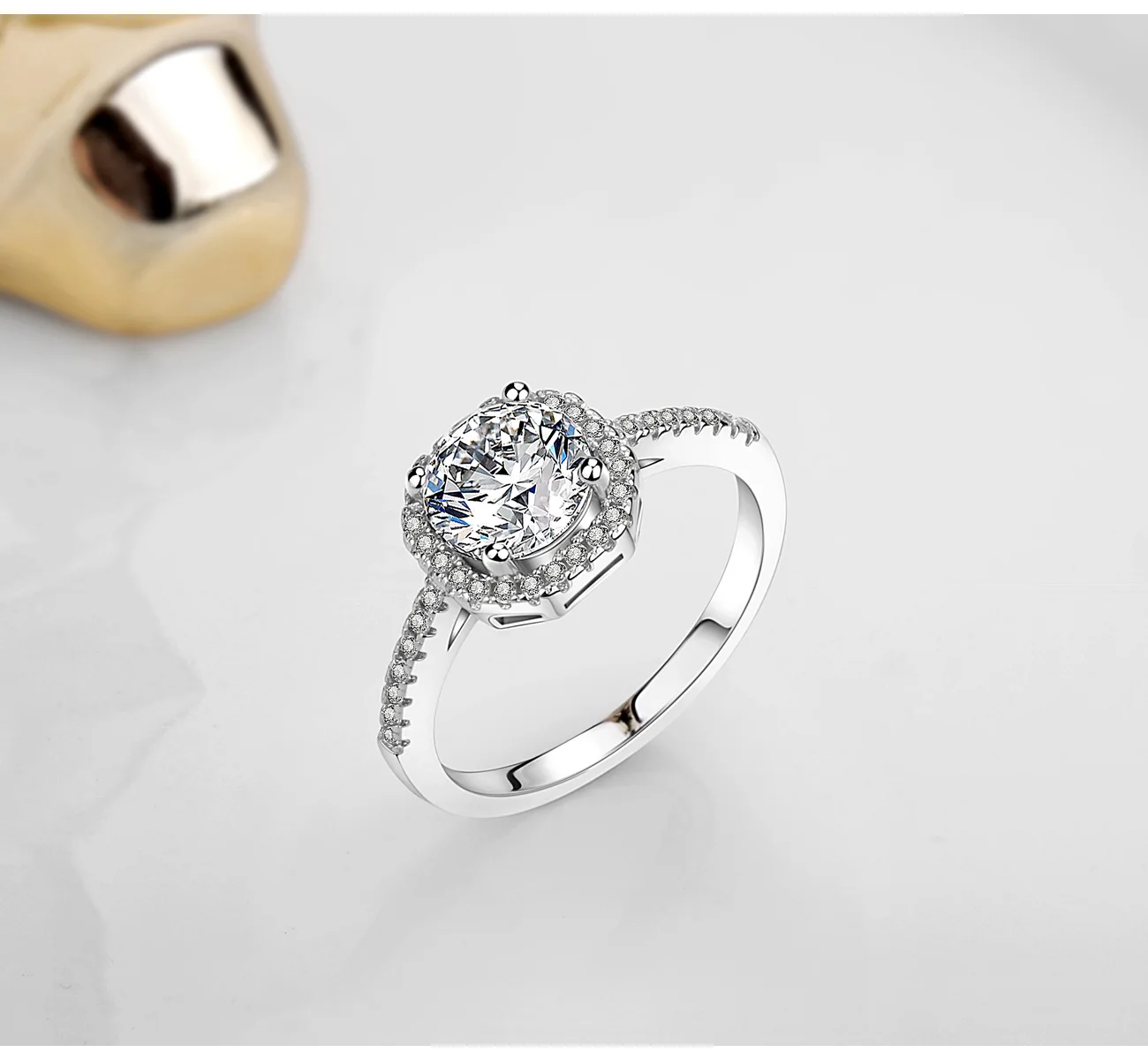 Genuine 925 Sterling Silver 1 Carat Diamond Ring Women Fine Anillos De Bizuteria Silver 925 Jewelry Gemstone Luxury Rings Box
Genuine 925 Sterling Silver 1 Carat Diamond Ring Women Fine Anillos De Bizuteria Silver 925 Jewelry Gemstone Luxury Rings Box