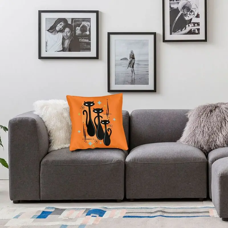 Vintage Style Atomic Black Cat Cushion Cover 45x45 Decoration Printing Cartoon Kitten Throw Pillow Case for Living Room Two Side
Vintage Style Atomic Black Cat Cushion Cover 45x45 Decoration Printing Cartoon Kitten Throw Pillow Case for Living Room Two Side