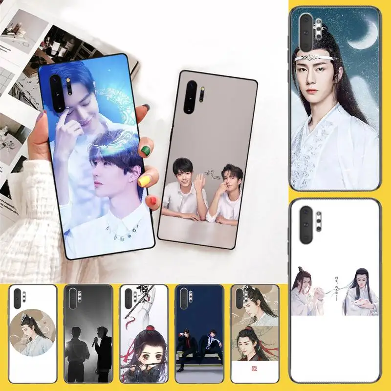 Черный мягкий чехол PENGHUWAN Xiao Zhan Wang Yibo для Samsung Note 3 4 5 7 8 9 10 pro M10 20 30|Бамперы| |