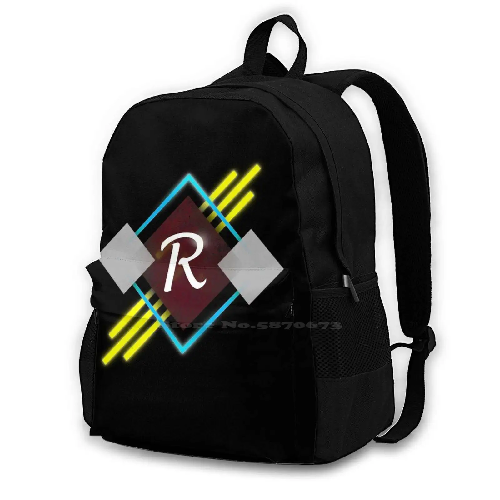 Cool R Initial Fashion Bags Travel Laptop Backpack Alphabet Remakable Robust Rays Square Line Glow Neon Light
Cool R Initial Fashion Bags Travel Laptop Backpack Alphabet Remakable Robust Rays Square Line Glow Neon Light