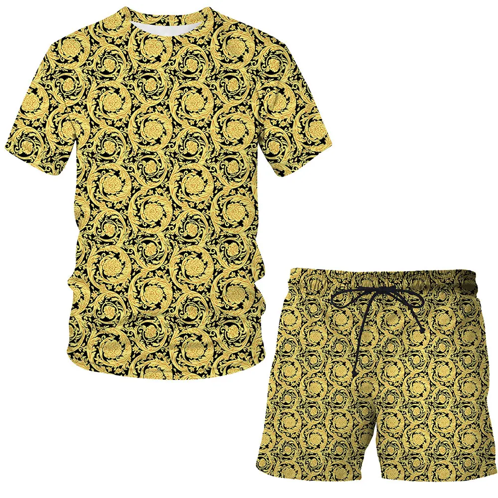 2021 new Iron chain fashion summer suit Man / Woman short sleeve printed 3D Luxury Hip Hop T-Shirt Top + shorts children's suit
2021 new Iron chain fashion summer suit Man / Woman short sleeve printed 3D Luxury Hip Hop T-Shirt Top + shorts children's suit