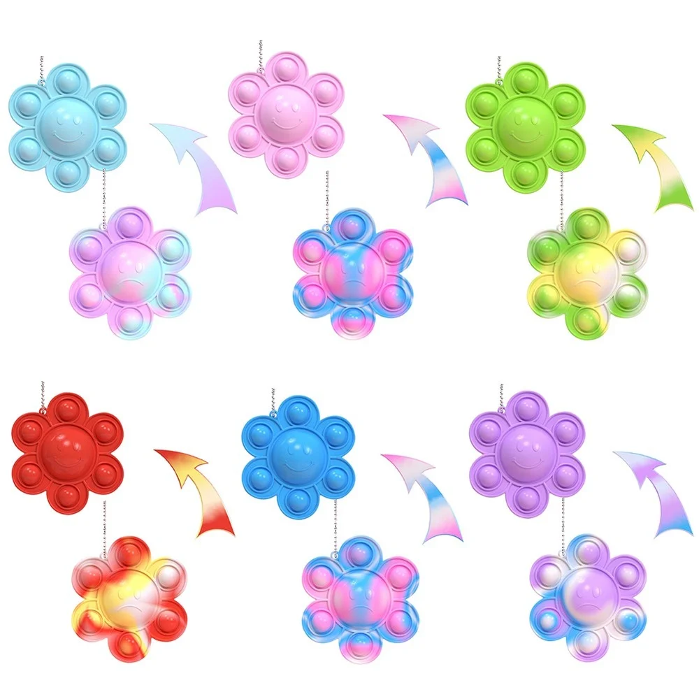 Tie-Dye Sunflower Push Bubble Sensory Toy Keychain Happy Sad Change Fidget Relieve Stress Toys Cheap Stuff with Free Shipping
Tie-Dye Sunflower Push Bubble Sensory Toy Keychain Happy Sad Change Fidget Relieve Stress Toys Cheap Stuff with Free Shipping