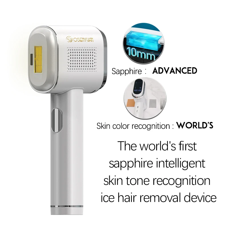 Osenyuan T023C Laser Hair Remover The First Fully Intelligent Skin Detection Permanent Epilator Profession Sapphire Hair Removal
Osenyuan T023C Laser Hair Remover The First Fully Intelligent Skin Detection Permanent Epilator Profession Sapphire Hair Removal
