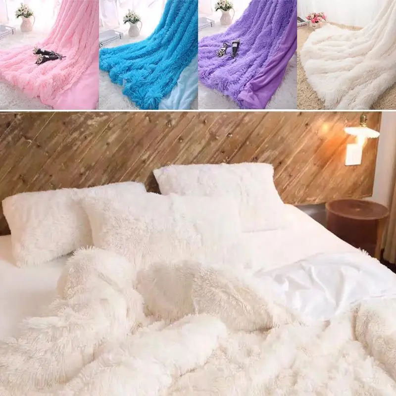 Bed Blanket Throw Blanket Polyester Sofa Sleeping Wedding Winter Christmas Gift Faux Fur Blanket Shaggy Bedding Keep Warm
Bed Blanket Throw Blanket Polyester Sofa Sleeping Wedding Winter Christmas Gift Faux Fur Blanket Shaggy Bedding Keep Warm