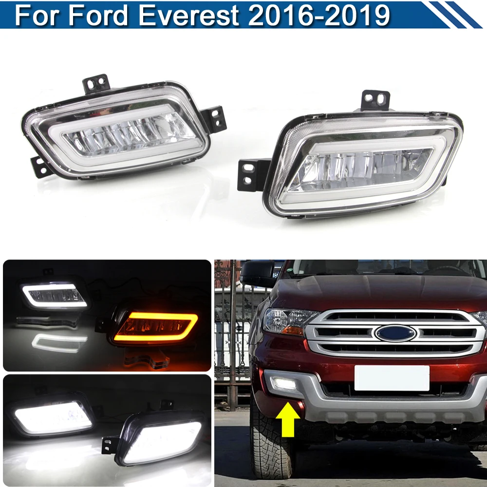 2Pcs LED Fog Warning Lamp For Ford Everest 2016 2017 2018 2019 White DRL Daytime Driving Light Turn Signal Lights
2Pcs LED Fog Warning Lamp For Ford Everest 2016 2017 2018 2019 White DRL Daytime Driving Light Turn Signal Lights