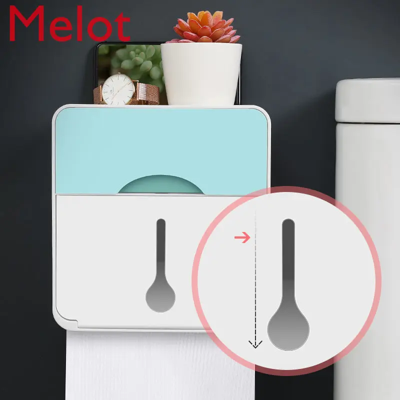Roll Paper Paper Extraction Punch-Free Toilet Tissue Box Toilet Paper Roll Holder Waterproof Toilet Paper Rack High Quality
Roll Paper Paper Extraction Punch-Free Toilet Tissue Box Toilet Paper Roll Holder Waterproof Toilet Paper Rack High Quality