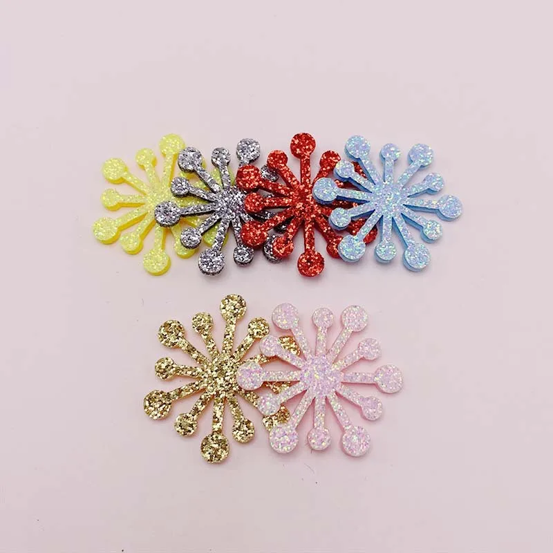 50Pcs 2.9cm*3.5cm Glitter Christmas Snowflakes Composite Gold Powder Cloth Appliques Wedding Making DIY Craft Supplies Accessory
50Pcs 2.9cm*3.5cm Glitter Christmas Snowflakes Composite Gold Powder Cloth Appliques Wedding Making DIY Craft Supplies Accessory
