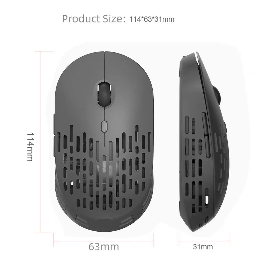 HXSJ T38 2.4G Wireless Mouse Lightweight Mute Office Mice with Adjustable DPI
