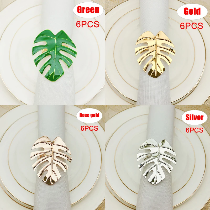 6pcs/set Napkin Rings Set Leaves Napkin Ring Holders Decorative Napkin Buckle Wedding Party Dinner Christmas Table Decoration
6pcs/set Napkin Rings Set Leaves Napkin Ring Holders Decorative Napkin Buckle Wedding Party Dinner Christmas Table Decoration