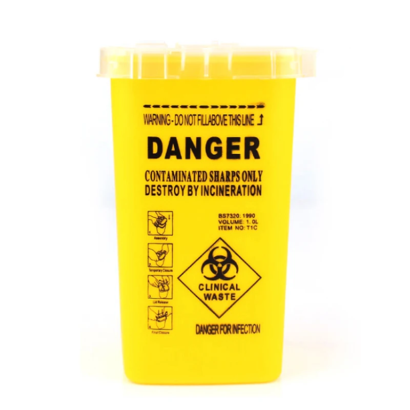 1 Pcs Biohazard Needle Disposal for Medical Dental Tattoo Yellow Sharps Container
1 Pcs Biohazard Needle Disposal for Medical Dental Tattoo Yellow Sharps Container