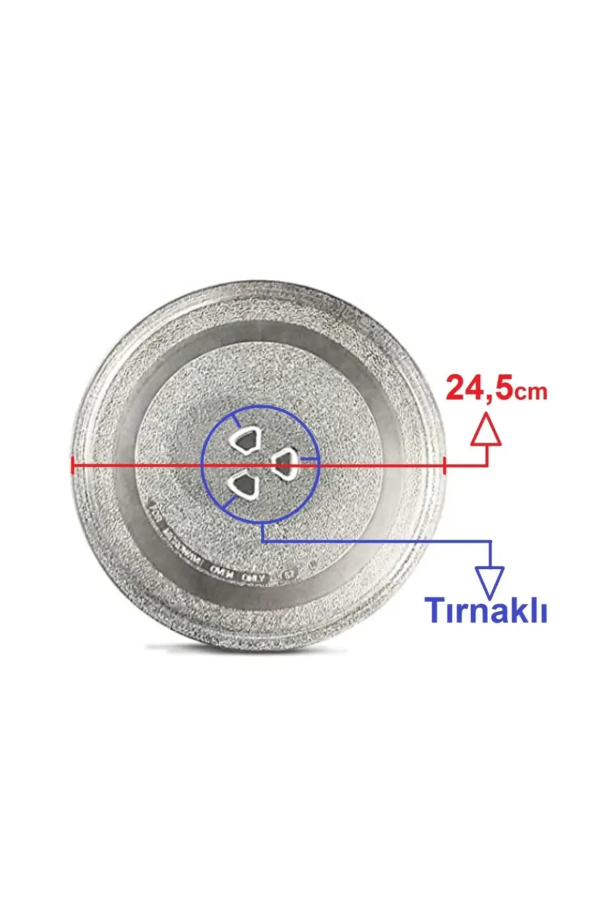 Microwave Oven Rotary Glass Plate 24,5cm Wide Spiked Pyrex Tray Original
Microwave Oven Rotary Glass Plate 24,5cm Wide Spiked Pyrex Tray Original