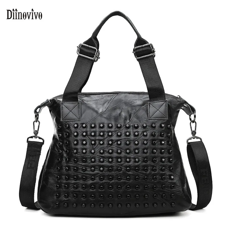 DIINOVIVO Vintage Rivet Lady Tote Bags Soft PU Leather Patchwork Women Crossbody Bag Brand Female Handbag Shoulder Bag WHDV1942
DIINOVIVO Vintage Rivet Lady Tote Bags Soft PU Leather Patchwork Women Crossbody Bag Brand Female Handbag Shoulder Bag WHDV1942