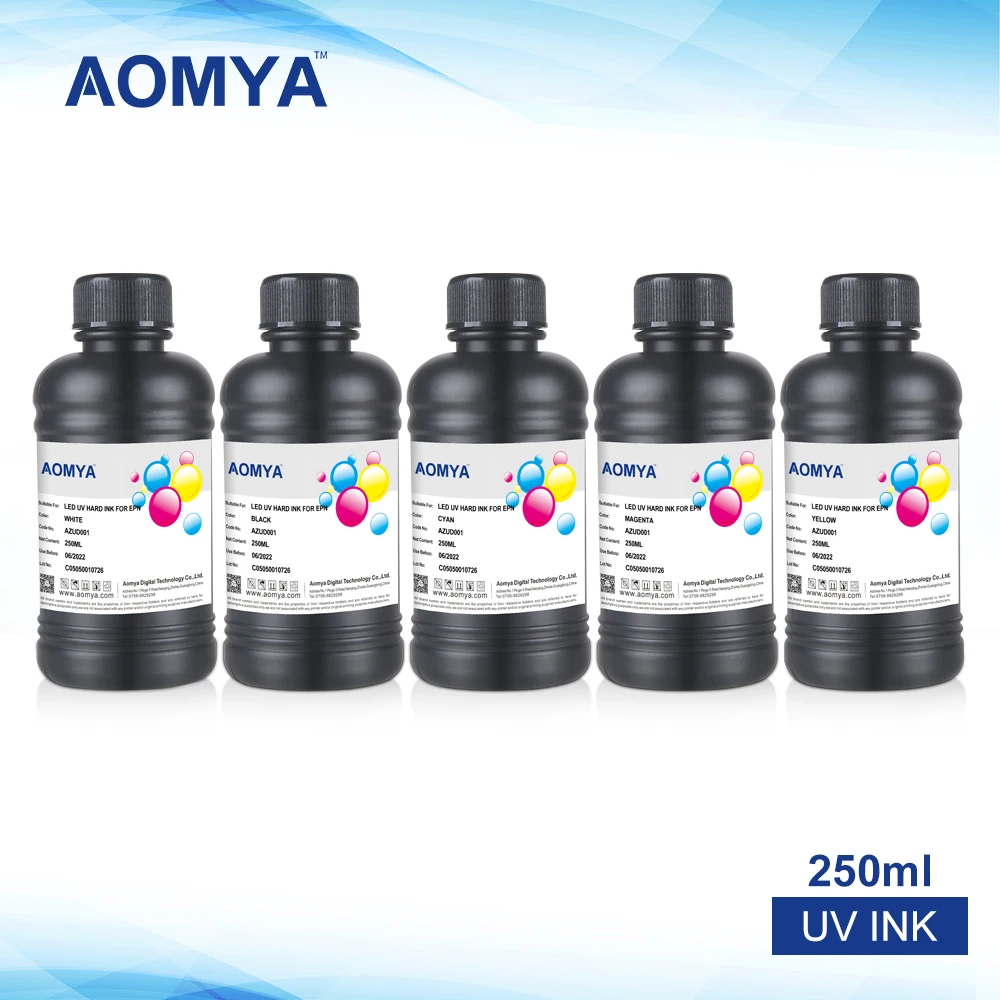 250ml 6Bottles/Set LED Flexible UV Ink For Epson R280 R290 R330 L800 1390 1400 UV Printer DX5 DX7 UV Led Ink (BK C M Y 2White)
250ml 6Bottles/Set LED Flexible UV Ink For Epson R280 R290 R330 L800 1390 1400 UV Printer DX5 DX7 UV Led Ink (BK C M Y 2White)