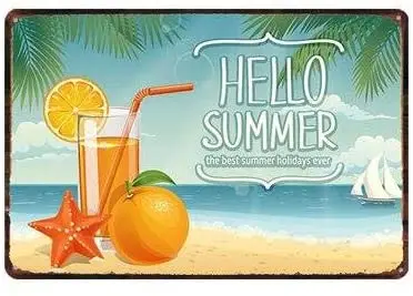 Summer Beach Tin Sign Metal Plate Iron Poster Wall Bar Restaurant Home Art Craft Decor -Tin Sign 8x12 Inch
Summer Beach Tin Sign Metal Plate Iron Poster Wall Bar Restaurant Home Art Craft Decor -Tin Sign 8x12 Inch