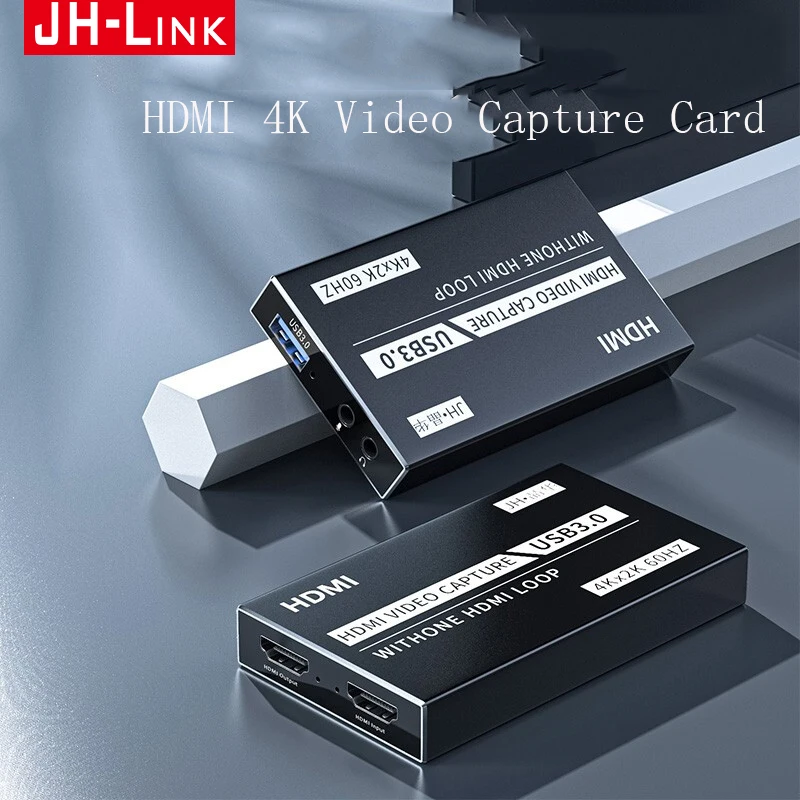 JH-LINK USB 4K 60Hz HDMI-Compatible Video Capture Card 1080P for Game Recording Plate Live Streaming Box USB 3.0 Grabber for PS4
JH-LINK USB 4K 60Hz HDMI-Compatible Video Capture Card 1080P for Game Recording Plate Live Streaming Box USB 3.0 Grabber for PS4