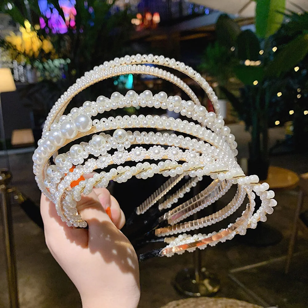 Luxury Big Pearl Hair Hoop For Women Vintage Hair Elegant Headband Accesories Fashion Bezel Wedding Hair Headwear
Luxury Big Pearl Hair Hoop For Women Vintage Hair Elegant Headband Accesories Fashion Bezel Wedding Hair Headwear