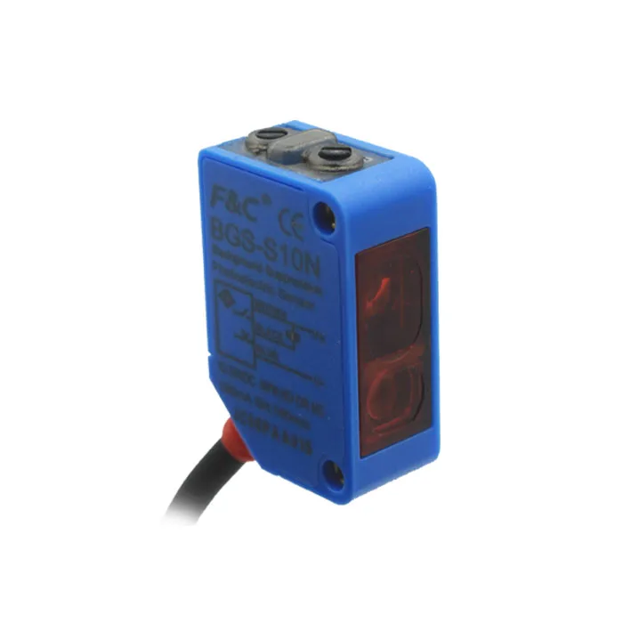 PNP.NO.NC 4 wires Square Type BGS Photoelectric Sensor Switch for Colorful object Detection
PNP.NO.NC 4 wires Square Type BGS Photoelectric Sensor Switch for Colorful object Detection