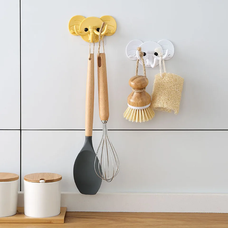 Living Room Cartoon Elephant 3 Plastic Hook With Strong Endurance Punch-Free Wall-Mounted Storage Hook Wardrobe Tie Hook 
Living Room Cartoon Elephant 3 Plastic Hook With Strong Endurance Punch-Free Wall-Mounted Storage Hook Wardrobe Tie Hook
