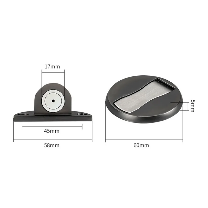 Zinc alloy Stainless Steel Magnetic Door stopper Modern magnet Hidden Door Stops Holders Catch Floor Nail-free Doorstop Furnitur
Zinc alloy Stainless Steel Magnetic Door stopper Modern magnet Hidden Door Stops Holders Catch Floor Nail-free Doorstop Furnitur
