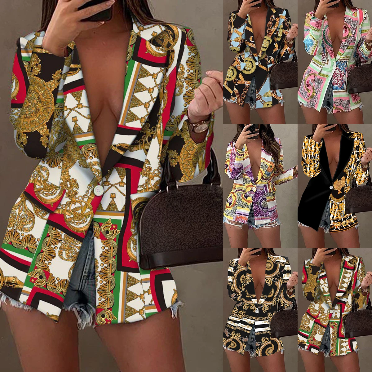 Fashion Trend Women sexy Print Long Sleeves Suit Jacket Elegant Fall Winter Office Lady Cardigan Coat Casual Streetwear
Fashion Trend Women sexy Print Long Sleeves Suit Jacket Elegant Fall Winter Office Lady Cardigan Coat Casual Streetwear