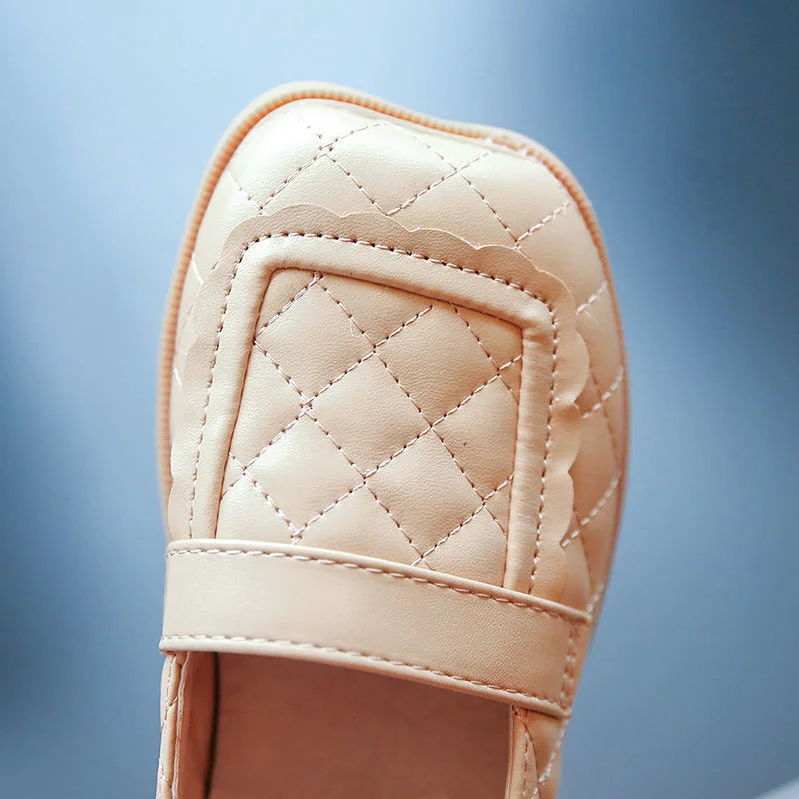Girl's Square Head Classic Plaid Leather Shoes New in Spring And Autumn Footwear Kids Shoes Soft Girls Leather Flats Girls Flats
Girl's Square Head Classic Plaid Leather Shoes New in Spring And Autumn Footwear Kids Shoes Soft Girls Leather Flats Girls Flats