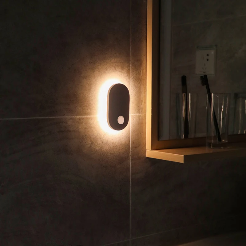 PIR Motion Sensor Night Light Wall Lamp Human Induction Night Light Magnetic LED Light Rechargeable Bedside LampFor Home
PIR Motion Sensor Night Light Wall Lamp Human Induction Night Light Magnetic LED Light Rechargeable Bedside LampFor Home