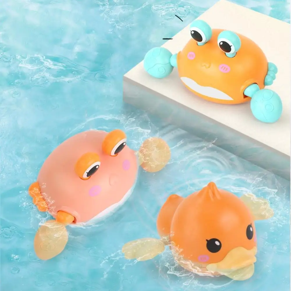 Детские игрушки для купания игры в воду плавания маленький краб заводные намотки