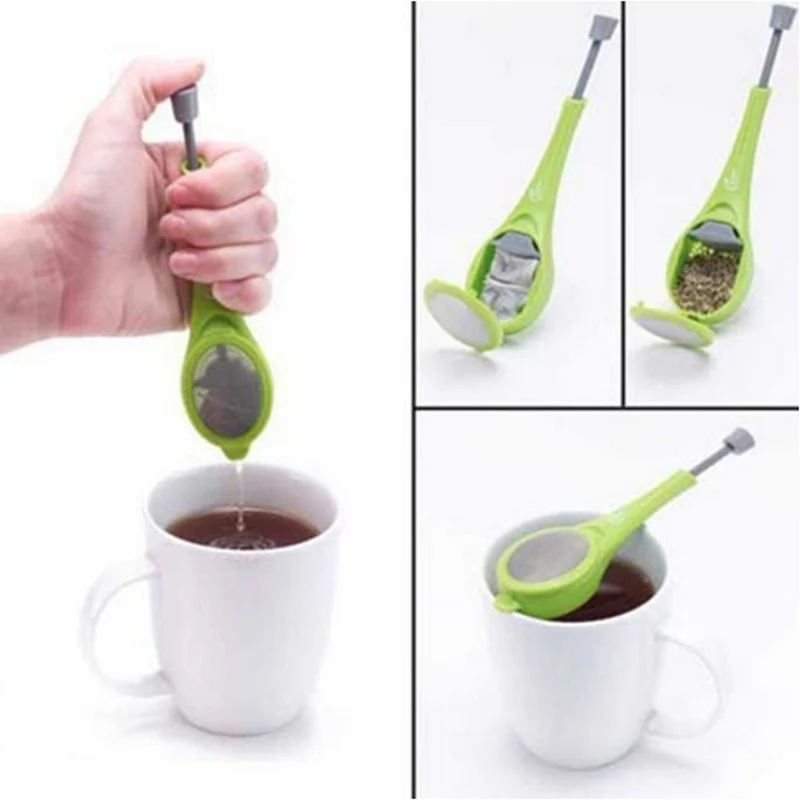 1Pcs reusable tea strainer health food grade infuser gadget tea coffee filter plastic pressable tea sieve
1Pcs reusable tea strainer health food grade infuser gadget tea coffee filter plastic pressable tea sieve