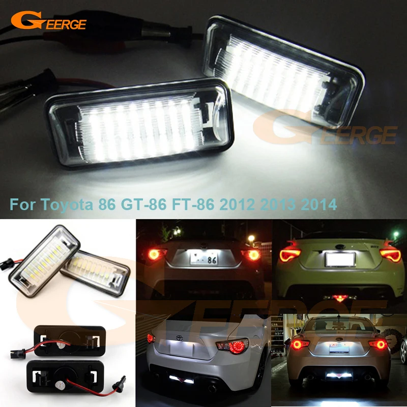 For Toyota 86 GT-86 FT-86 2012 2013 2014 Excellent Ultra bright Smd Led License plate lamp light No OBC error car Accessories
For Toyota 86 GT-86 FT-86 2012 2013 2014 Excellent Ultra bright Smd Led License plate lamp light No OBC error car Accessories
