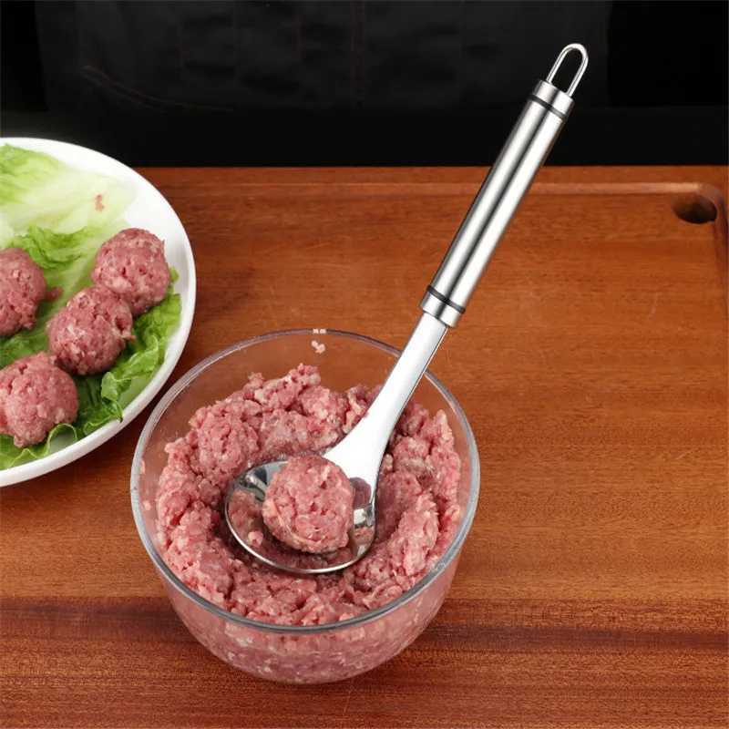 

Kitchen Accessories Tools Non-Stick Meatball Maker Spoon Meat Baller with Elliptical Leakage Hole Meat Ball Mold Kitchen Gadgets