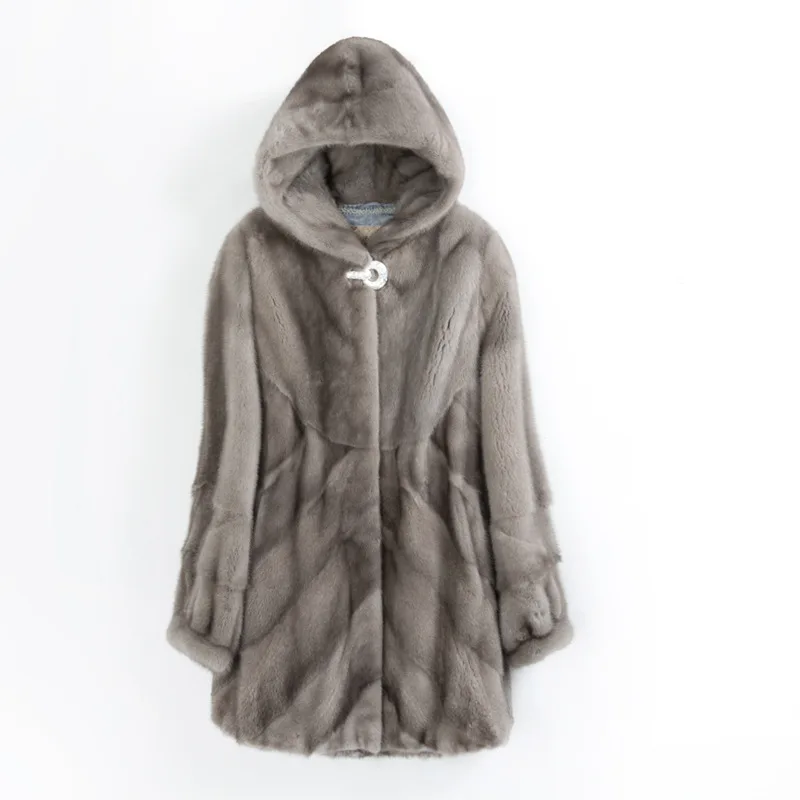 Настоящая норковая шуба Женская куртка зимнее пальто женская одежда 2020
