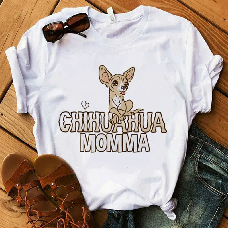 Chihuahua Momma Print Women T Shirt Summer New Fashion TShirt Funny Dog Design Lovely Girl T-shirt Tee Shirt Femme
Chihuahua Momma Print Women T Shirt Summer New Fashion TShirt Funny Dog Design Lovely Girl T-shirt Tee Shirt Femme