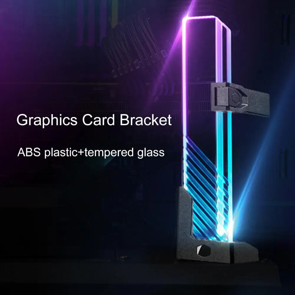 Anti-Bending ARGB Light Effect Tempered Glass Graphics Card Bracket GPU Support Frame Holder for Desktop Computer
Anti-Bending ARGB Light Effect Tempered Glass Graphics Card Bracket GPU Support Frame Holder for Desktop Computer