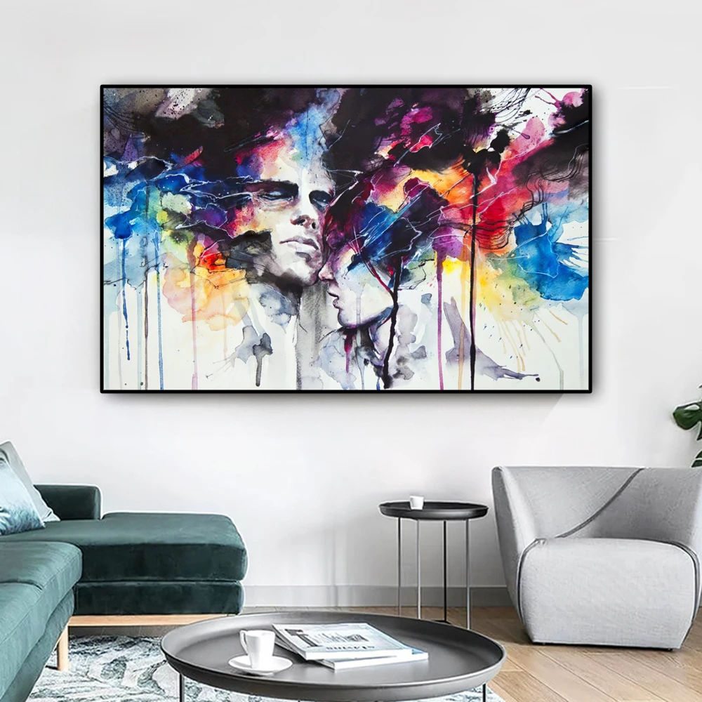 Home Decor Wall Art Canvas Painting Abstract Lover Posters and Prints Wall Portrait Picture for Living Room Cuadros Decoration
Home Decor Wall Art Canvas Painting Abstract Lover Posters and Prints Wall Portrait Picture for Living Room Cuadros Decoration