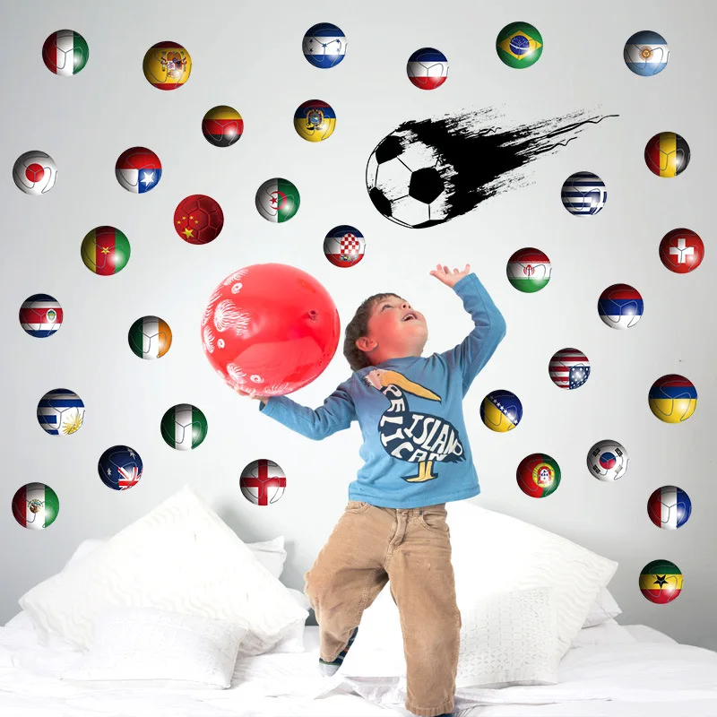 Football casual stickers decorative wall stickers 3D children's room boys bedroom bedside cabinet wardrobe
Football casual stickers decorative wall stickers 3D children's room boys bedroom bedside cabinet wardrobe