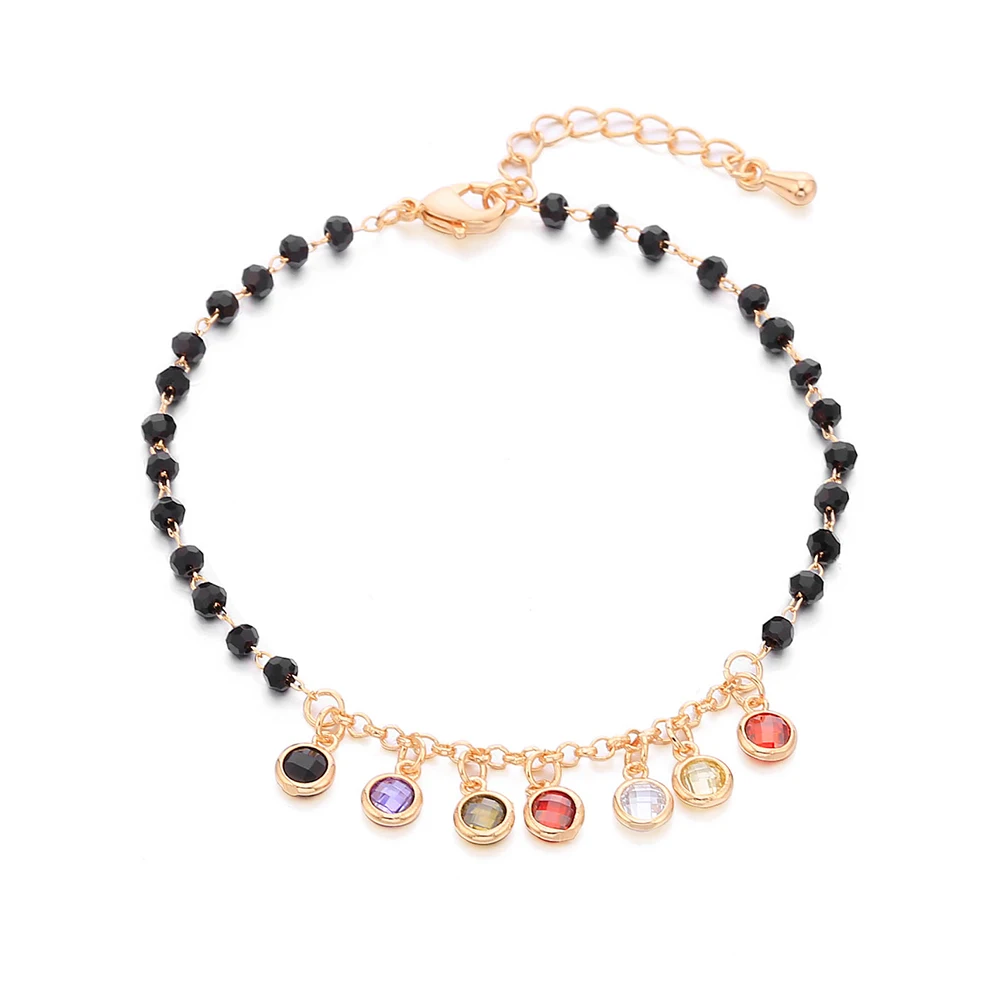 2020 New Arrival Luxury Colorful Small Round Cubic Zircon Bracelets For Women Black Beaded Charm Bracelet For Female Wholesale
2020 New Arrival Luxury Colorful Small Round Cubic Zircon Bracelets For Women Black Beaded Charm Bracelet For Female Wholesale