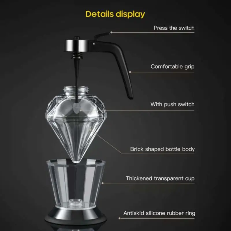 Kitchen Accessories Multifunction Diamond Glass Oil Dispenser Diamond Oil Bottle One-handed Refueling Bottle For Kitchen NEW!
Kitchen Accessories Multifunction Diamond Glass Oil Dispenser Diamond Oil Bottle One-handed Refueling Bottle For Kitchen NEW!