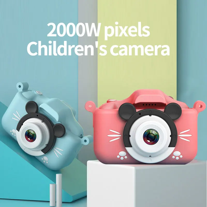 Kids Camera 2000W Pixel Front And Rear Dual Cameras 2.0 inch 1080P HD Digital Photo Video Camera For Children Birthday Gifts
Kids Camera 2000W Pixel Front And Rear Dual Cameras 2.0 inch 1080P HD Digital Photo Video Camera For Children Birthday Gifts