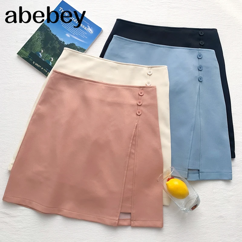 2021 New Summer Women Fashion All-match button Skirt high waist slim irregular Skirt short Skirt
2021 New Summer Women Fashion All-match button Skirt high waist slim irregular Skirt short Skirt