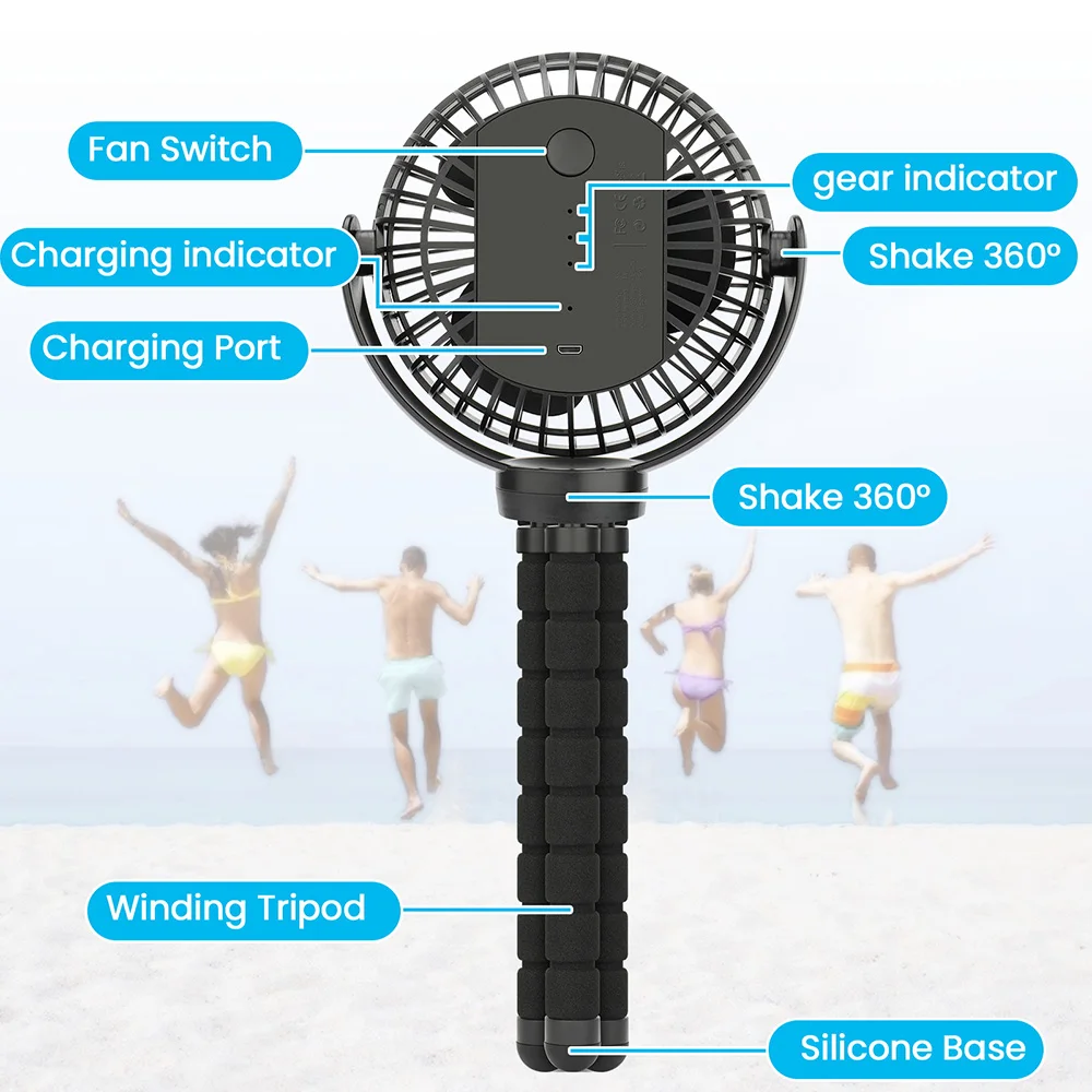 5000mAh Personal Portable Desktop Handheld Baby Bed Car Seat Fan USB Rechargeable Fan Mini Stroller Fan 3 Speeds for Room Bike
5000mAh Personal Portable Desktop Handheld Baby Bed Car Seat Fan USB Rechargeable Fan Mini Stroller Fan 3 Speeds for Room Bike