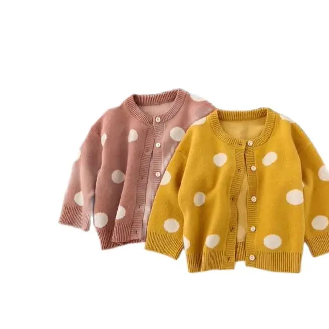 2021 Sweater Cardigan Children's Knitted Girl spring and autumn dot baby P4455
2021 Sweater Cardigan Children's Knitted Girl spring and autumn dot baby P4455