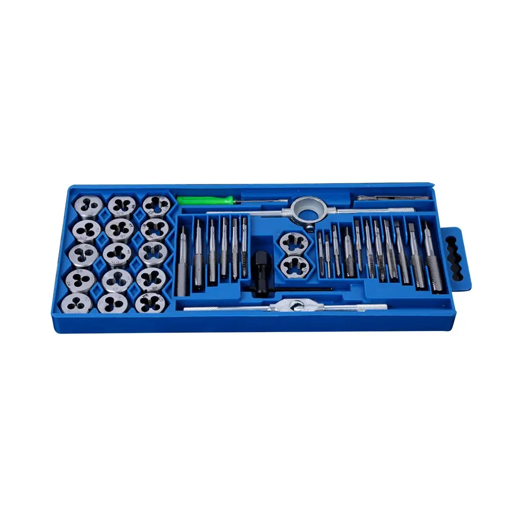 NEW 40Pcs Metric Tap Wrench and Die Pro Set M3-M12 Nut Bolt Alloy Metal Hand Tools Tooth Gauge Screwdriver Die Hinge Hand Frame
NEW 40Pcs Metric Tap Wrench and Die Pro Set M3-M12 Nut Bolt Alloy Metal Hand Tools Tooth Gauge Screwdriver Die Hinge Hand Frame