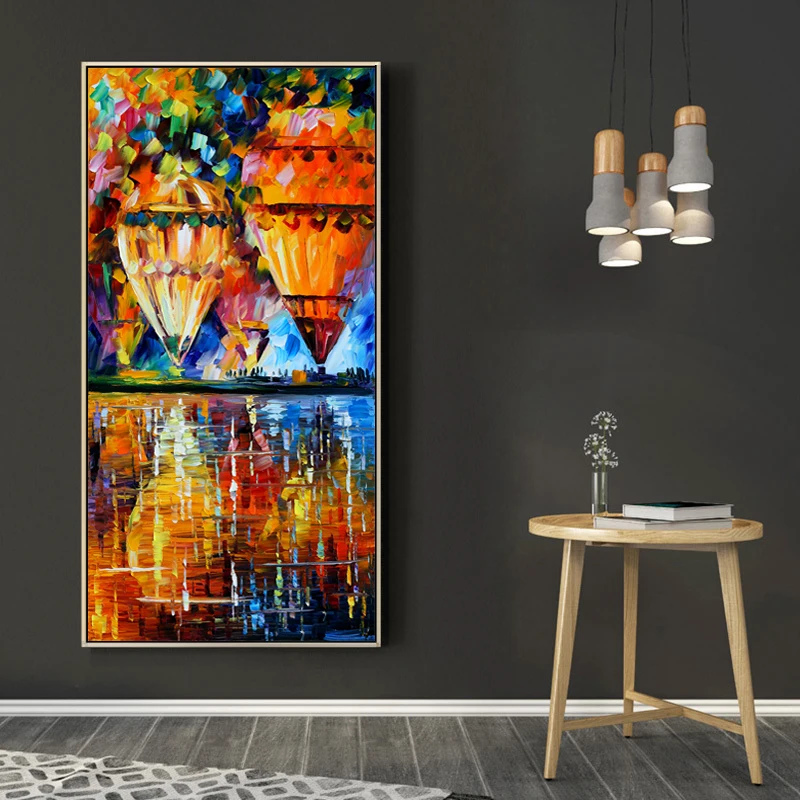 Canvas Painting Landscape Posters and Prints Hot Air Balloon Oil Painting Wall Art Pictures for Living Room Decor Wall Decor
Canvas Painting Landscape Posters and Prints Hot Air Balloon Oil Painting Wall Art Pictures for Living Room Decor Wall Decor