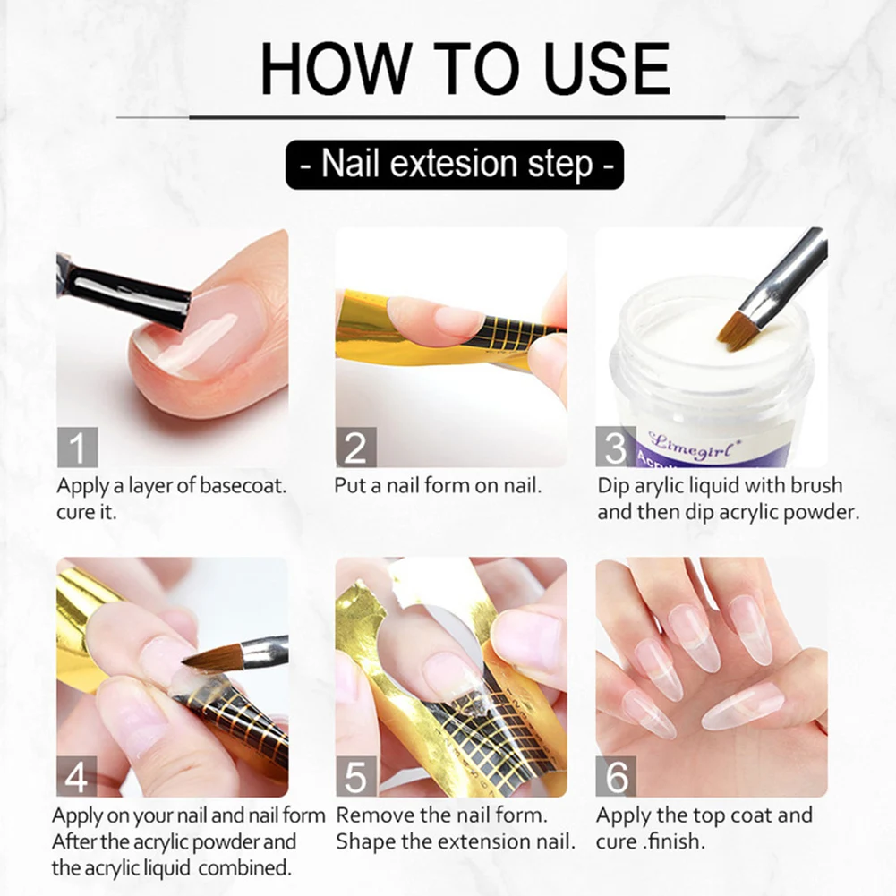 Nail Acrylic Powder and Monomer Set with Nail Brush Nail Forms Manicure Kit 3 Colors Acrylic Powder Kit for home beauty salon
Nail Acrylic Powder and Monomer Set with Nail Brush Nail Forms Manicure Kit 3 Colors Acrylic Powder Kit for home beauty salon