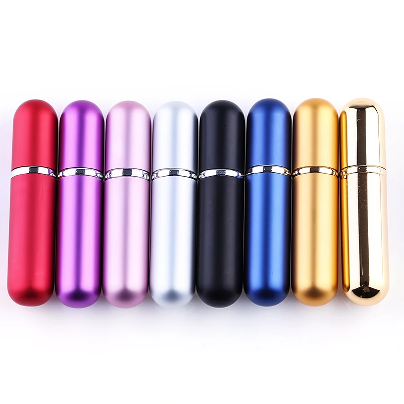 1Pc 5ml spray empty bottle aluminum tube + glass liner portable mini glass perfume bottle for business travel
1Pc 5ml spray empty bottle aluminum tube + glass liner portable mini glass perfume bottle for business travel